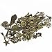 IBS Wholesale 120 Gram in Bulk Mixed Antique Bronze Necklace Pendants Bracelet Charms for DIY Crafting and Beading & Jewelry Making