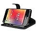 Abacus24-7 BLU Advance 5.0 Case [Wallet Series] with Flip Cover and Stand, Black