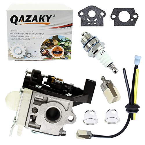 QAZAKY Carburetor with Fuel Filter Maintenance Kit Spark Plug for Zama RB-K92 RB-K92A Echo Shindaiwa HCR-161ES HRC-171ES HC152 DH232 DH235 HT232 Hedge Trimmer A021001671 A021001672 A021001673 Carb
