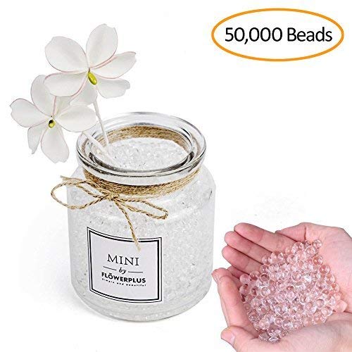Water Beads Clear- 50000 Vase Filler Gel Beads for Flowers Center Table Decor, Kids Tactile Sensory  - //medicalbooks.filipinodoctors.org