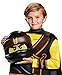 Disguise Cole Lego Ninjago Movie Deluxe Costume, Yellow/Black, Medium (7-8)