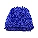 AUTDER Ultimate Car Wash Mitt - 2 Pack - Premium Chenille Microfiber Wash Glove - Wash Mitt - Lint Free - Scratch Free - Regular Size - Blue