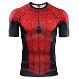 Spider-Man Far from Home Short Sleeve Men's Compression Shirt 3D Print T-Shirt