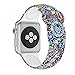 Usitek Sport Band Compatible with iWatch 44mm/42mm 40mm/38mm, Soft Silicone Sport Strap Replacement Floral Printed Bands Compatible for iWatch Series 4/3/2/1 S/M M/L for Women/Men