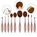 Ammiy® 10 PC/Set Toothbrush Style Makeup Brush Set Professional Fiber Brush Hair plastic Handle Foundation Blending Blush Concealer Eye Face Liquid Powder Cream Cosmetics Lip Brush Tool Brushes Kit