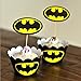 Astro shop Batman Cupcake Wrappers with Picks for Cake & Themed Party Decoration Cupcake Favor Supplies