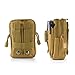 Tactical MOLLE Pouch EDC Utility Waist Belt Gadget Gear Bag Tool Organizer with Cell Phone Holster Holder VEBox (Khaki)