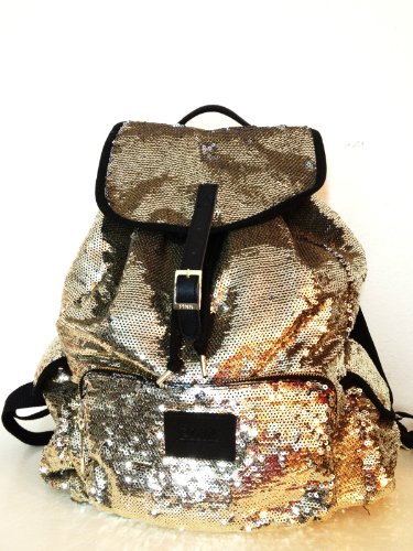 UPC 632963229688, Victoria&#39;s Secret PINK Gold Sequin Backpack LIMITED EDITION, New