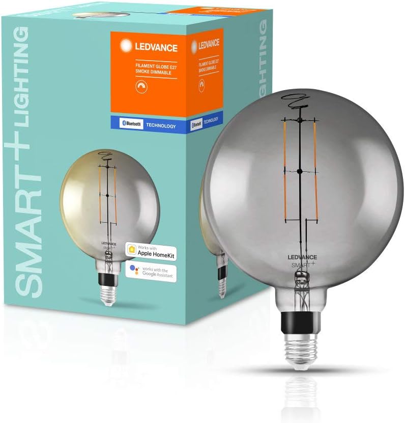 LEDVANCE Smart Led Lamp with Bluetooth, E27, Dimmable, Warm White (2700 k), Replaces Incandescent Lamps with 37 W