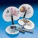 Mini Paper Oriental Folding Fans (2-Pack of 12)