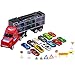 JOYIN Transport Car Carrier Toy Truck Includes 12 Die-cast Toy Cars, 10 Accessories; Truck Carrier Fits 12 Toy Car Slots, Great Car Toys for Kids Present