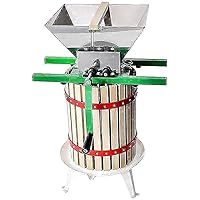 Fruit Wine Press and Crusher,100% Nature Apple&Grape&Berries Crusher Manual Juice Maker for Kitchen