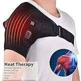 Heated Shoulder Wrap Brace Shoulder Heating Pad for Pain Relief Frozen Shoulder Pain Bursitis Labrum Tear Relax Shoulder Muscles （NOT Wireless）