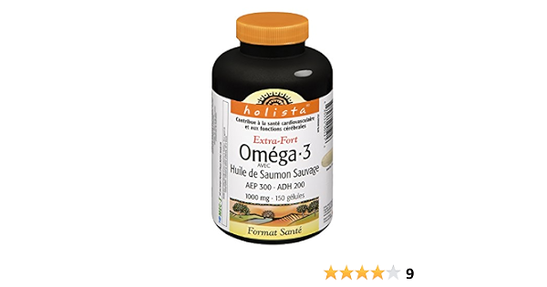Holista Extra Strength Omega-3 with Wild Salmon Oil Softgels : Amazon.ca:  Health \u0026 Personal Care