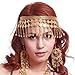 BellyLady Belly Dance Tribal Gold Coins Headband, Gypsy Jewelry