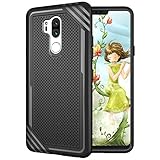 LG G7 Case, LG G7 ThinQ Case, GSDCB Air Cushion Shockproof Phone Protective Case with Soft Flexible TPU Cover Ultra Thin Slim Fit Non Slip Anti Scratch for Women Men Girls Kids Boys (Black)