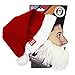 Beard Head Barbarian Santa Beard Hat - Original Handmade Knit Santa Hat with Removable Beard