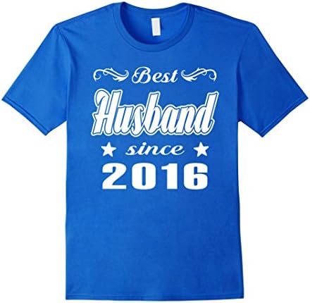 Men's Best Husband Since 2016 - 1 Year Anniversary Gifts XL Royal Blue