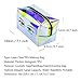 Holographic Iridescent Makeup Bag, Hologram Cosmetic Bags Large Toiletries Pouch Handy Makeup Pouch, Wristlets Organizer Women Clutch Evening Bag, Valentines Day Gifts, Eye Pattern