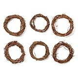 Darice Bulk Buy DIY Crafts Grapevine Wreath Natural 6 inches (6-Pack) GPV6