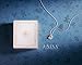 J.NINA White Gold Plated Necklace Jewelry Gift for Women Necklace Moon Star Necklaces Girls Pendant Neckloace with Crystals Gift for Wife Daughter Girlfriend on Anniversary Birthday