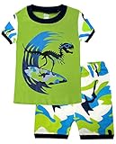 Boys Pajamas Dinosaur Children Clothes Short Sets Size 2Y-7Y