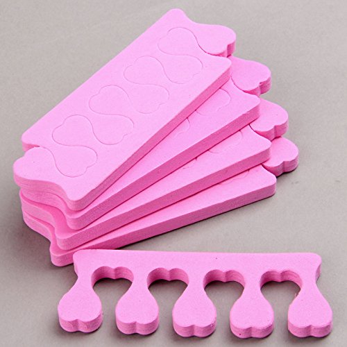 10Pcs Nail Art Soft Pink Finger Toe Seperators Manicure Pedicure Tools - Thumbnail 5