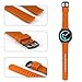 ANCOOL Compatible Gear Sport Band Replacement 20mm Silicone Watch Band Compatible Gear Sport/Galaxy Watch (42mm)/Ticwatch E/Ticwatch 2/Vivoactive 3 Watch - Large Orange