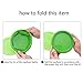 IYYI Silicone Collapsible Bowl with Lid 800ML Folding Travel Bowl for Camping, Hiking, Heat Resistant ME.FAM Expandable Bowl (Gray)