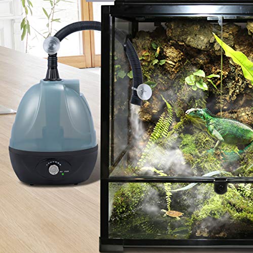 BETAZOOER Reptile Humidifier, Reptile Fogger with 2 Extension Tube, Suitable for Reptiles Amphibians and Terrarium (2 Tubes)