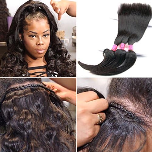 Braid In Bundles No Sew No Crochet No Glue Best Straight/ Body Wave Human Hair Weave (20 20 20 inch, Body Wave)