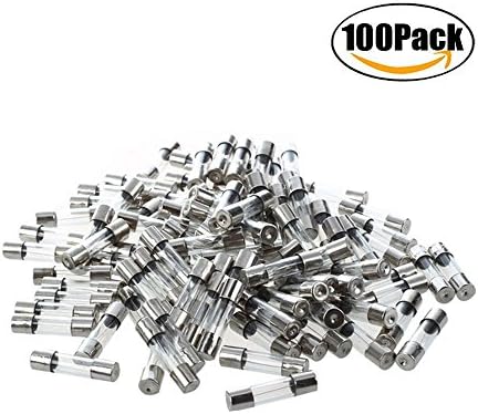 FBApayipa pack of 100 pcs F4AL Fast-Blow Fuse 4A 250V Glass Fuses 5 x 20 mm (4amp) (F4A)