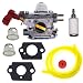 FitBest New Carburetor for MTD 753-06288 ZAMA C1U-P27 MS2550 MS2560 MS9900 TB2044XP TB2MB TB430 Craftsman Trimmer Carb