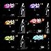 QiuKo 4pcs 60mm RGB Halo Rings Headlight Car Angel Eyes Motorcycle with 24 Keys Controller