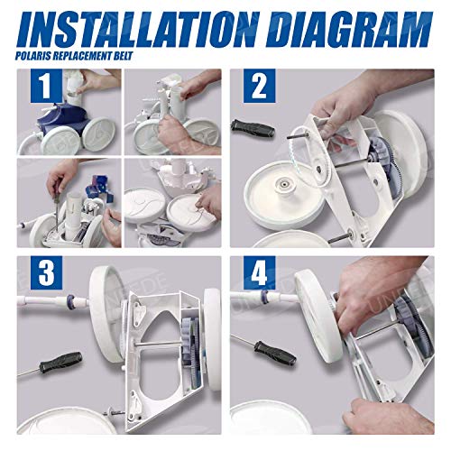 UNEEDE Belt Replacement kit for Polaris Pool Cleaner, Polaris Pool