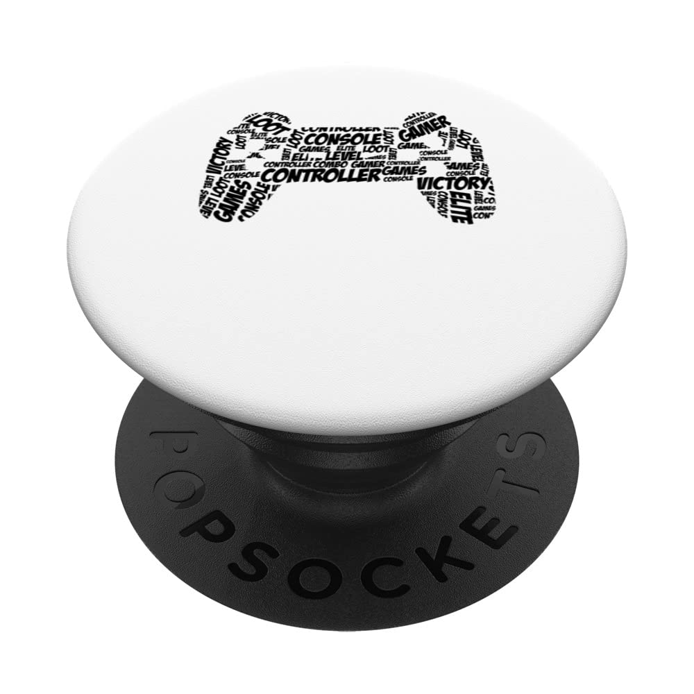 Retro Graphic Gaming Video Game Player Nerd Geek Gamer Nerd PopSockets Swappable PopGrip