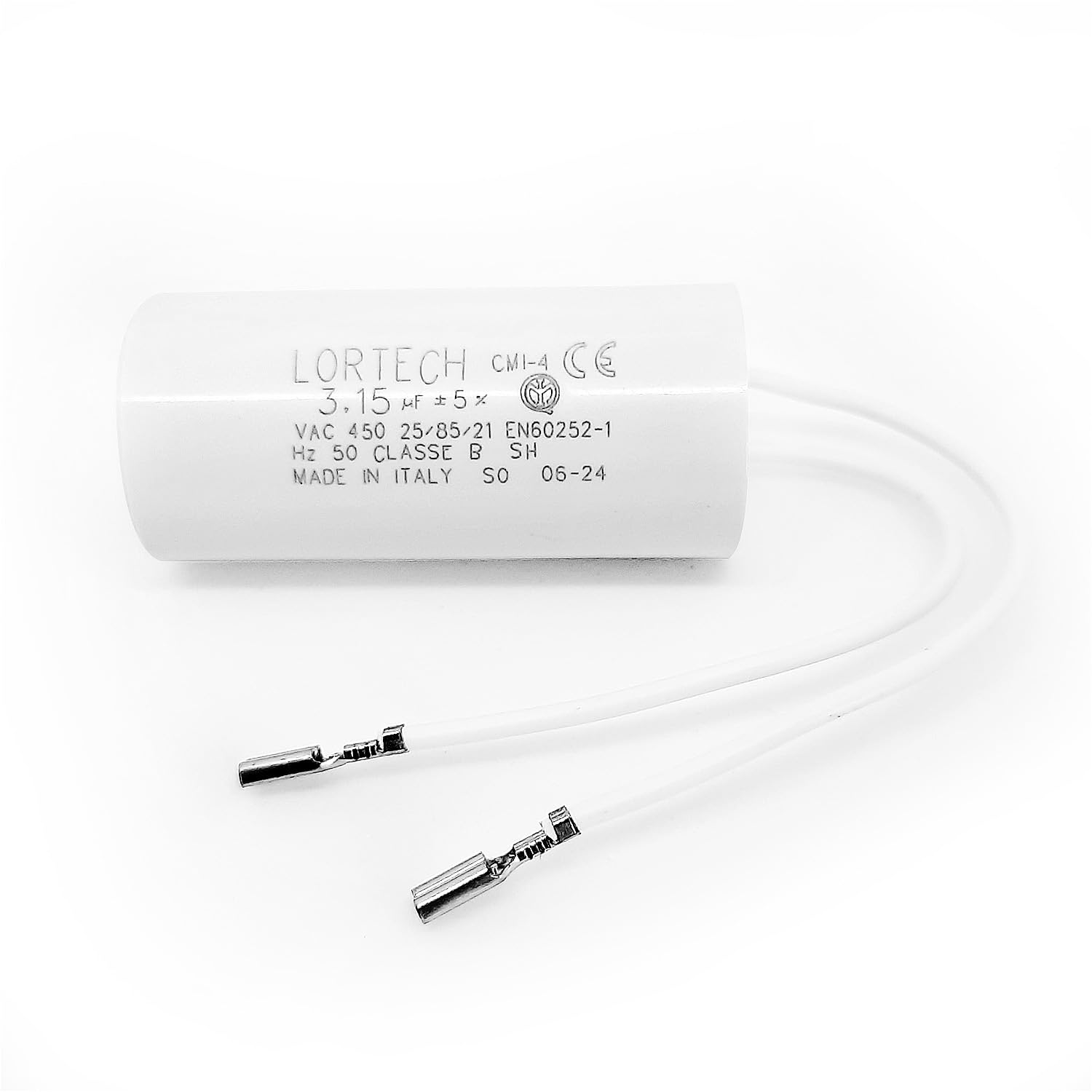 Operating capacitor with 3.15 µF cable