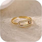 Someki Statement Rings Boho Gold Adjustable Fashion Cubic Zirconia Jewelry Rings Wedding Engagement Ring Jewelry Anniversary Birthday Gifts for Women