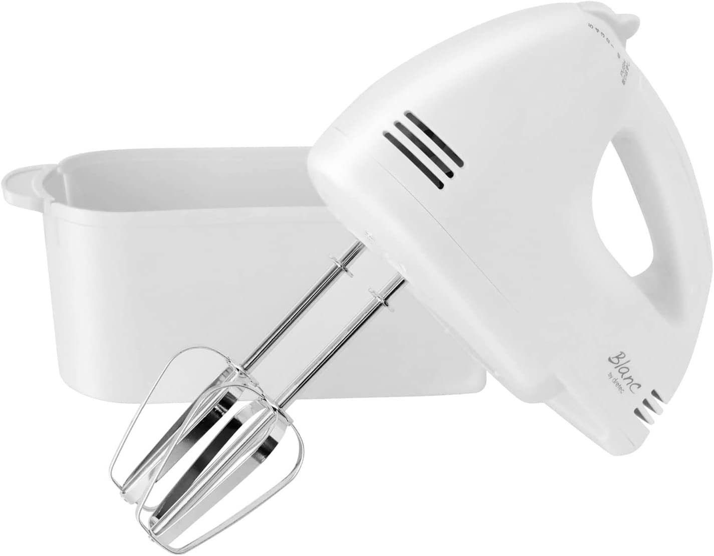 dretec(ドリテック) ハンドミキサー 泡立て器 電動 軽量 収納ケース付き 5段階切替 ホワイト HM-711WT商品画像