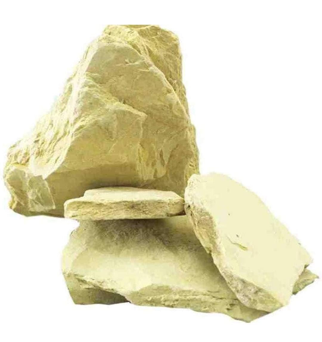 Photo 1 of Natural Multani Mitti 500 Gms| Fullers Earth Facial Clay Whole Chunks| 100% Organic Natural Glow Beauty Face Pack Fuller’s Clay (Can Be Grinded Into Multani Mitti Powder)|Facial Clay| Natural Mud Mask