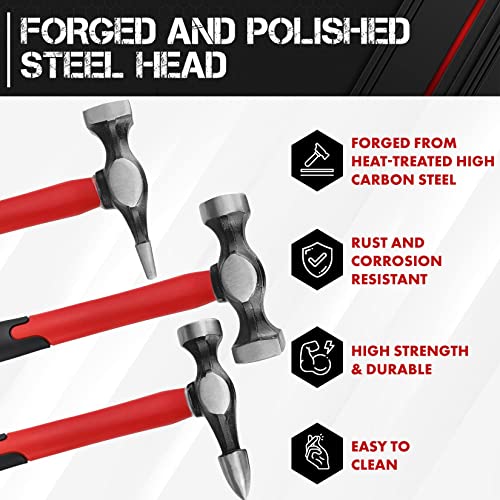 C&T Auto Body Repair Tool Hammer Dolly Set 7 Piece, Car Body Repair