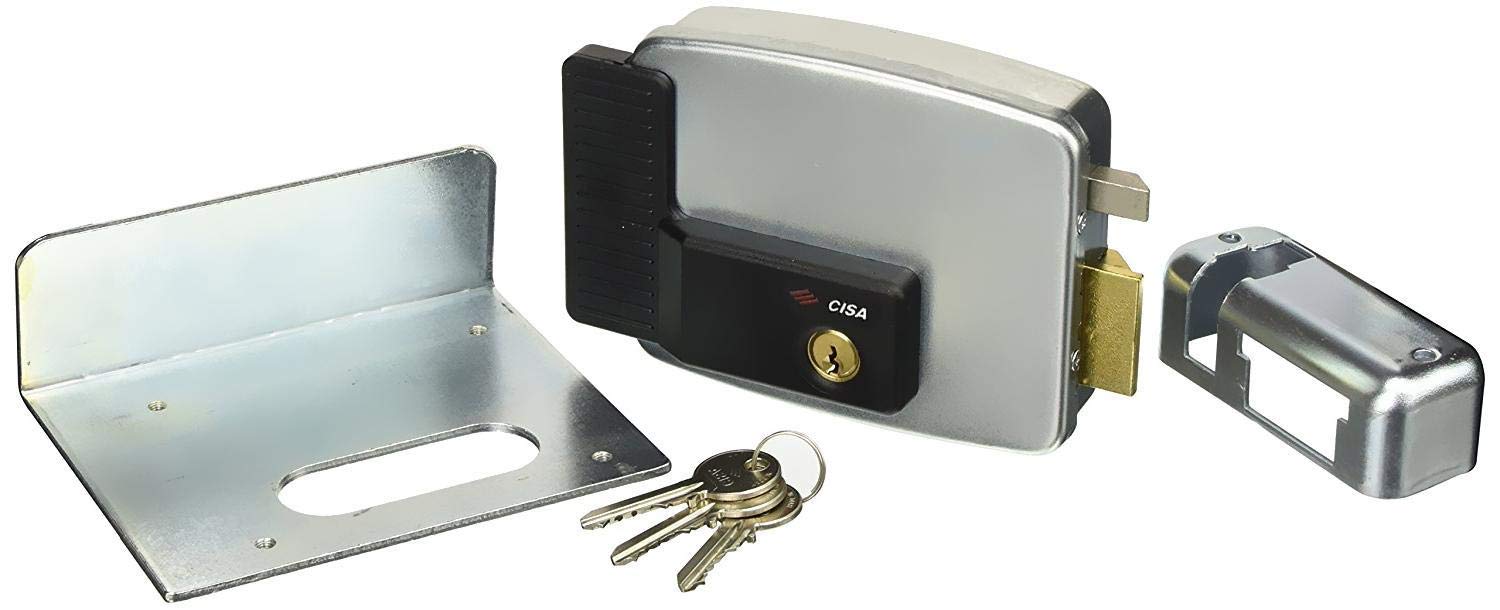 CISA 111721502, Electric Lock to Apply, 12 V, Galvanised, Entry 50, Left Hand