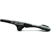 K-Edge XXL Integrated Handlebar System Computer Mount, Garmin, Wahoo, Black | Oversized Integrated Handlebar Mount With CNC Aluminum Construction, Aero Profile, And Wahoo Computer Compatibility