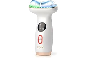 RFVDC Cold Heat Facial Massager for Face Neck Tightening Lifting Depuffing,7-in-1 Red Light Therapy Sculptor Tool& Depuffer Wand,Cooling LED Electric gua sha Lift Device,Reduce Forehead Frown Smile Lines