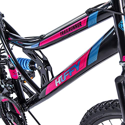 huffy 26 trail runner women's mountain bike black
