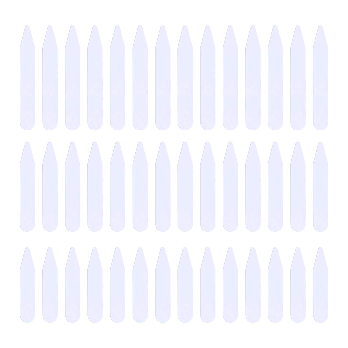 Veemoon 200 pcs Shirt Collar Stiffeners - 3 Size Plastic Shirt Collar Stiffeners Collar Stays Stiffener Extender for Home Use Organizing Travel Mens Dress Shirt 5cm, 6.5cm, 7cm