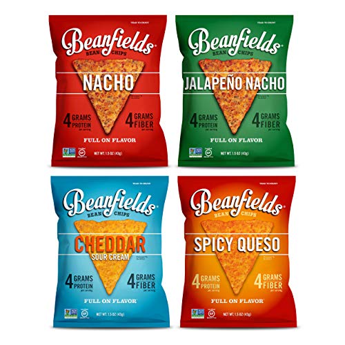 Beanfields Bean Chips, High Protein and Fiber, Gluten Free, 4 Flavor