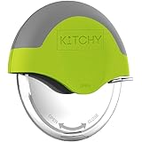 Kitchy Pizza Cutter Wheel - Super Sharp and Easy To Clean Slicer, Kitchen Gadget with Protective Blade Guard (Green)