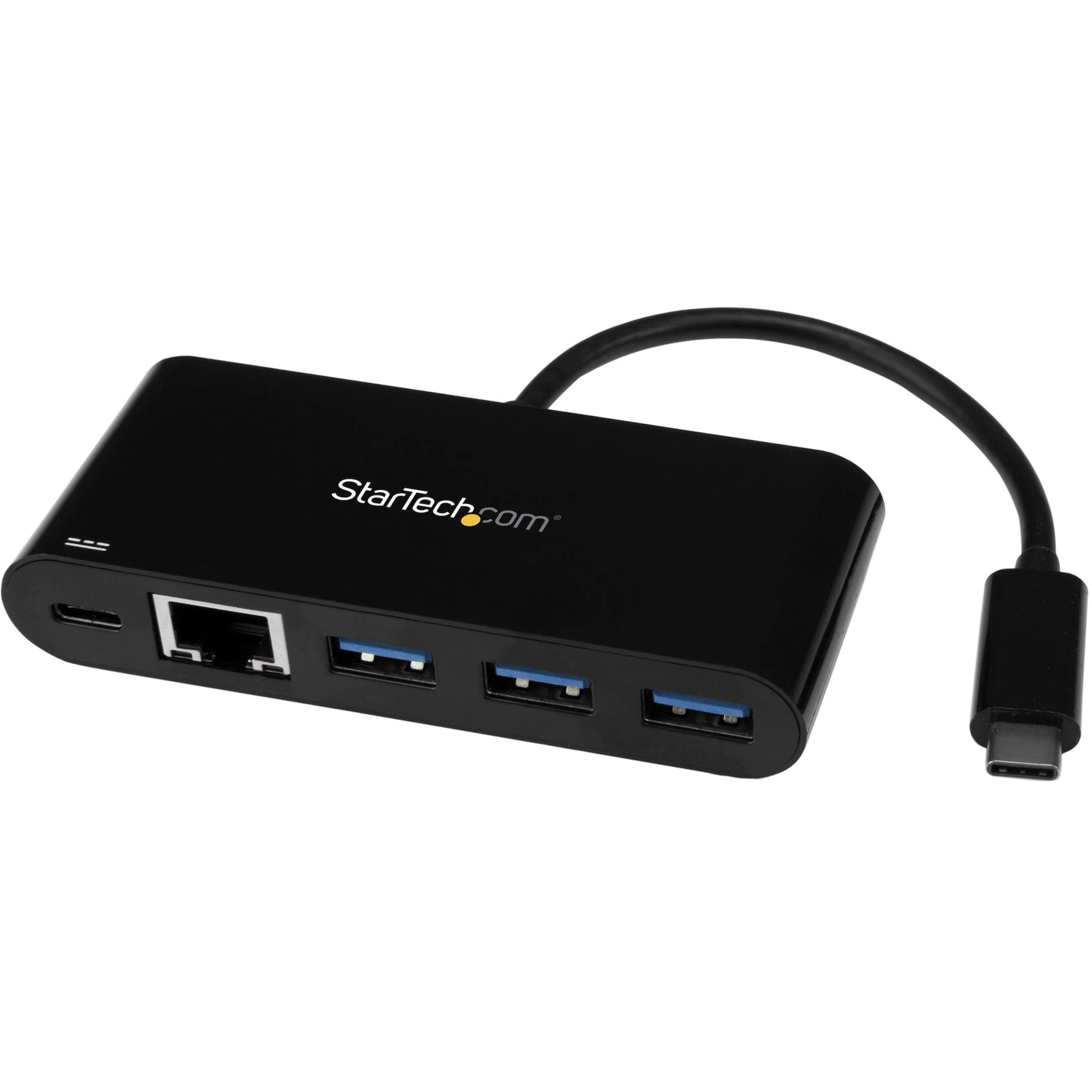 StarTech HB30C3AGEPD 3PORT USB C HUB W/GBE AND PD 2.0 - TYPE C TO 3X A - USB 3.0 - (Components > Add On Cards & Controllers)