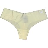 Victoria's Secret Pink No Show Thong Smooth Panties/Panty Color Yellow New